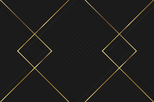 Black background with a luxurious gold frame effect. illustration stock illustration