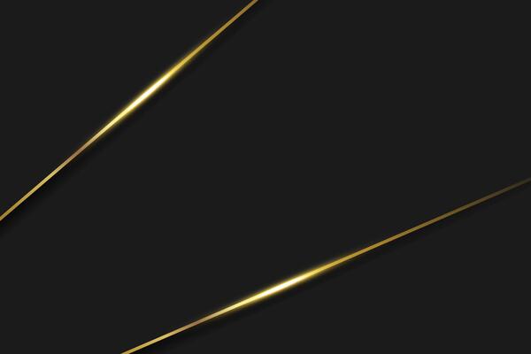 Luxury Background, golden lines on dark, Premium Banner stock illustration