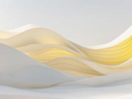 Sunshine Winter Season Abstract Geometric Wavy Line Background. photo