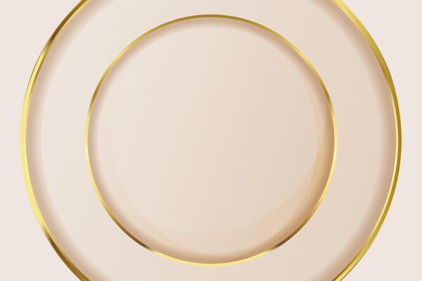 Luxurious light peach color background with golden circles