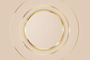 Luxurious abstract circle background vector