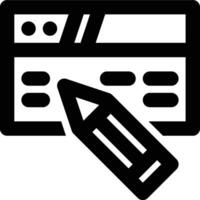 Blog Post, Blog Writing, Blog Content Outline Icon vector