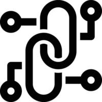 Backlink, SEO, Search Engine Outline Icon vector