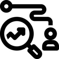 Customer Journey, Customer Experience, User Experience Outline Icon vector