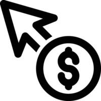 Pay Per Click, Cost Per Click, Paid Advertising Outline Icon vector
