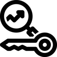 SEO Keyword, SEO, Search Engine Outline Icon vector