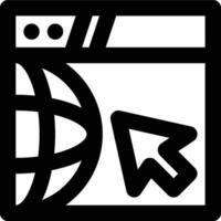 Web Browser, Browsing, Search Outline Icon vector