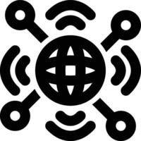 Internet, Technology, Network Outline Icon vector
