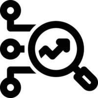 Artificial Intelligence, SEO, Search Engine Outline Icon vector