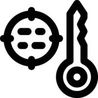 Keyword Targeting, Target Keyword, SEO Outline Icon vector