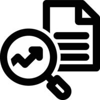 Big Data, SEO, Search Engine Outline Icon vector