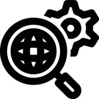 Search Engine, Optimization, Internet Outline Icon vector