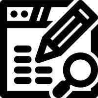Blog SEO, Content SEO, Content Optimization Outline Icon vector