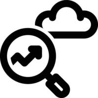 SEO Cloud, Cloud Computing, SEO Outline Icon vector
