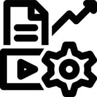 Content Optimization, SEO Content, Content Creation Outline Icon vector