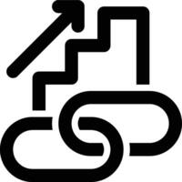 Link Building, Backlink Building, Links Outline Icon vector