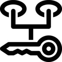 Keyword Mapping, Keyword Targeting, Target Keyword Outline Icon vector