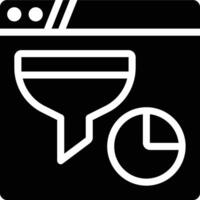 Website Conversion, Web Conversion, Conversion Rate Glyph Solid Icon vector