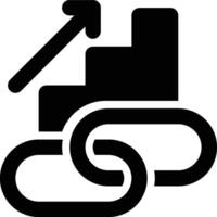 Link Building, Backlink Building, Links Glyph Solid Icon vector
