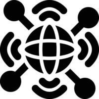 Internet, Technology, Network Glyph Solid Icon vector