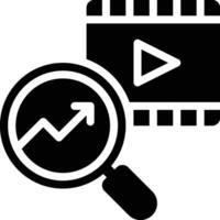 Search Engine Optimization Glyph Solid Icon vector