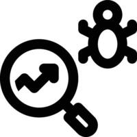 SEO Bug, SEO Problem, SEO Error Outline Icon vector