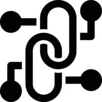 Backlink, Seo, Search Engine Glyph Solid Icon vector