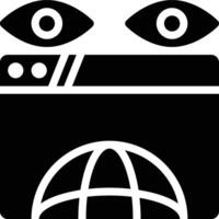 Visitor, Viewer, User Glyph Solid Icon vector
