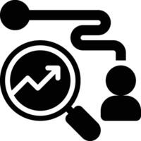 Customer Journey, Customer Experience, User Experience Glyph Solid Icon vector