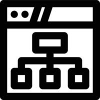 Sitemap, Organization, Website Structure Outline Icon vector