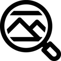 Image Search, Image Retrieval, Search Engine Outline Icon vector