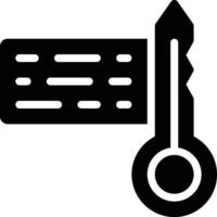 Keyword, Password, Key Glyph Solid Icon vector