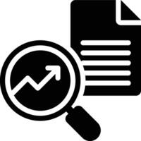 Big Data, SEO, Search Engine Glyph Solid Icon vector