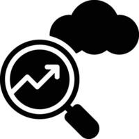 SEO Cloud, Cloud Computing, SEO Glyph Solid Icon vector