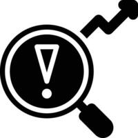 SEO Error, SEO Problem, SEO Trouble Glyph Solid Icon vector