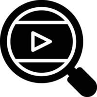 Search Engine, Searching Glyph Solid Icon vector