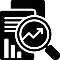 SEO Report, SEO Reporting, SEO Data Glyph Solid Icon vector
