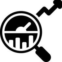 SEO Benchmark, SEO Dashboard, SEO Analytics Glyph Solid Icon vector