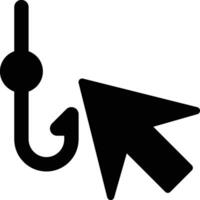 Clickbait, Click Bait, Phishing Glyph Solid Icon vector