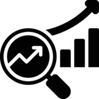 SEO Trends, SEO Trending, SEO Analytics Glyph Solid Icon vector