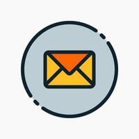 Design Illustration graphic of message icon with colored line style. Suitable for UI, mobile design, web design, etc. vector