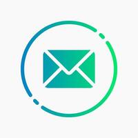 Design Illustration graphic of message icon with gradient style. Suitable for UI, mobile design, web design, etc. vector