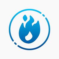 Design Illustration graphic of fire icon with gradient style. Suitable for UI, mobile design, web design, etc. vector