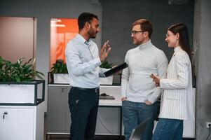 Financial ,questions. Couple, are in the office, getting consulted by a manager photo