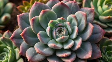 Echeveria Perle von Nurnberg Succulent Close Up Macro Photography nature photo