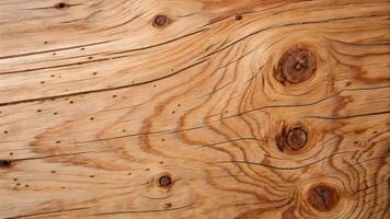 Rustic wooden texture with natural knots and grain patterns, perfect for backgrounds or design elements needing a touch of organic warmth. photo