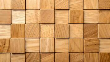 Aerial View of Wooden Cubes, Displaying Unique Patterns and Textures, Artistic Arrangement for Design Projects, Eco Friendly Material Use, Sustainable Architecture Inspiration, Natural Wood Grain photo