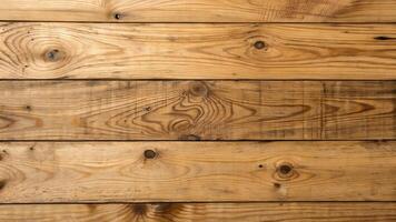 Rustic wooden planks with natural grain and knots, perfect for background textures or design elements in home decor and graphic projects. photo