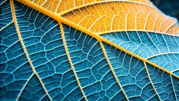 Colorful leaf veins macro nature photography for designers and artists. Discover vibrant autumn foliage patterns perfect for creative projects and nature enthusiasts. texture photo
