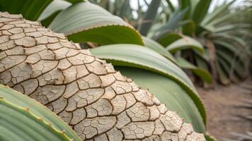 Dried Leaf Texture Close-Up in Desert Landscape for Nature Enthusiasts and Botanical Researchers Exploring Ecosystems and Plant Adaptations to Arid Conditions background photo